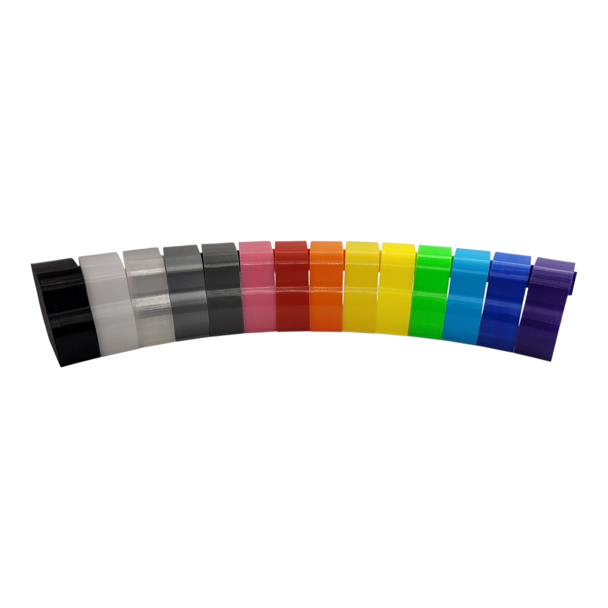 Display of Random Colored Set of 4 Coil Covers