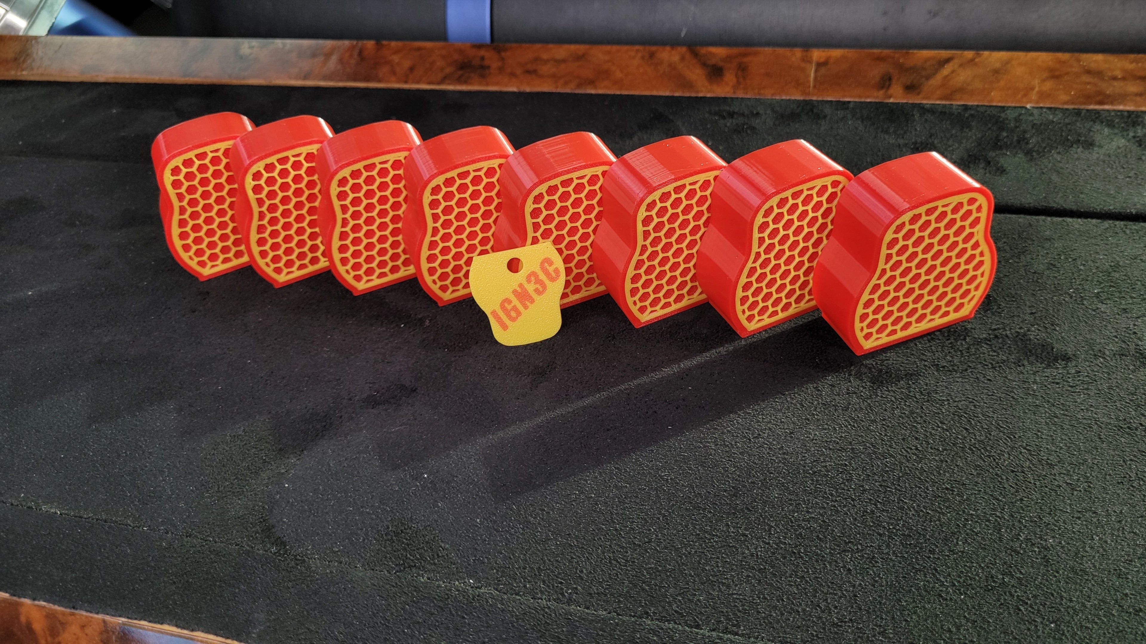 S/G - STYLE # 6 - Single Color Base with Single Color Pattern/Insert *Set of 8*